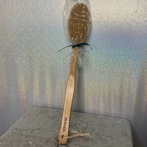 Exfoliating brush 100% wild boar bristles lymphatic drainage anti cellulite dry